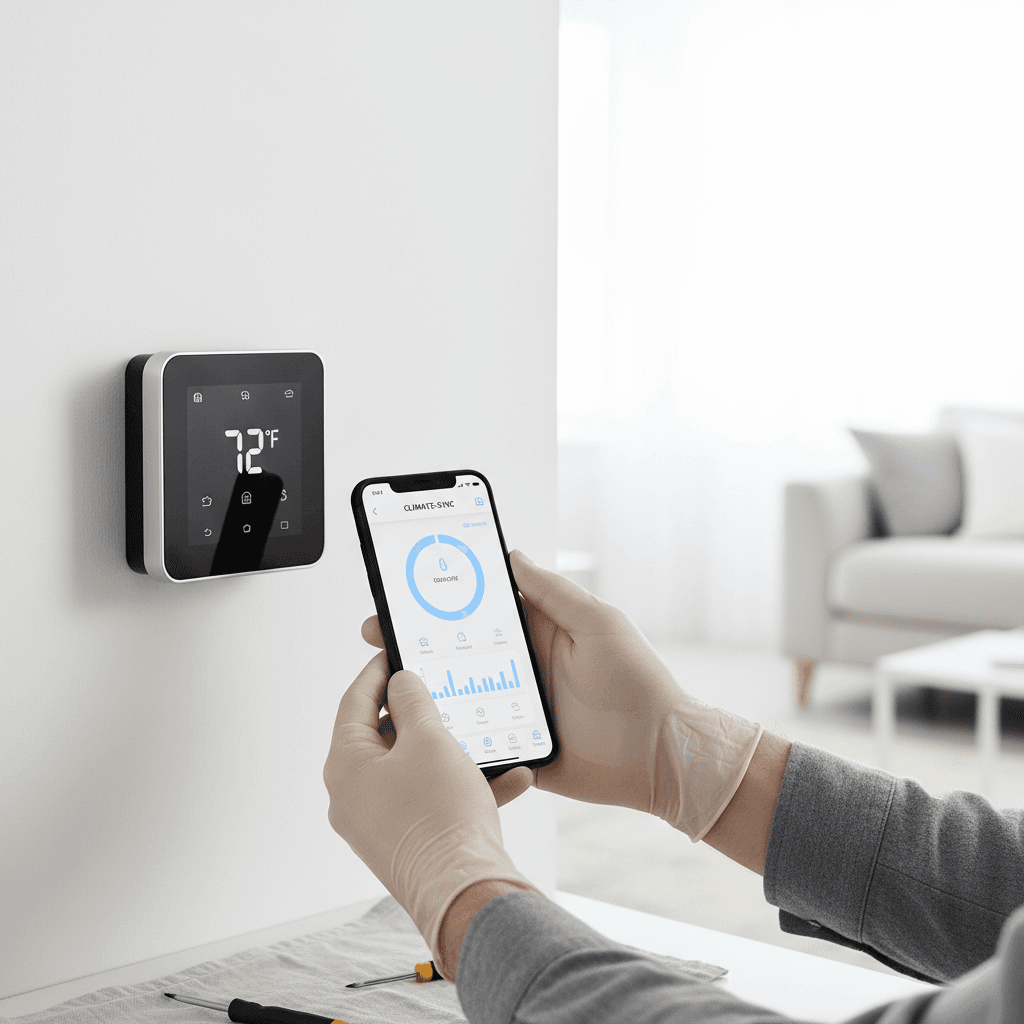 Smart thermostat installation